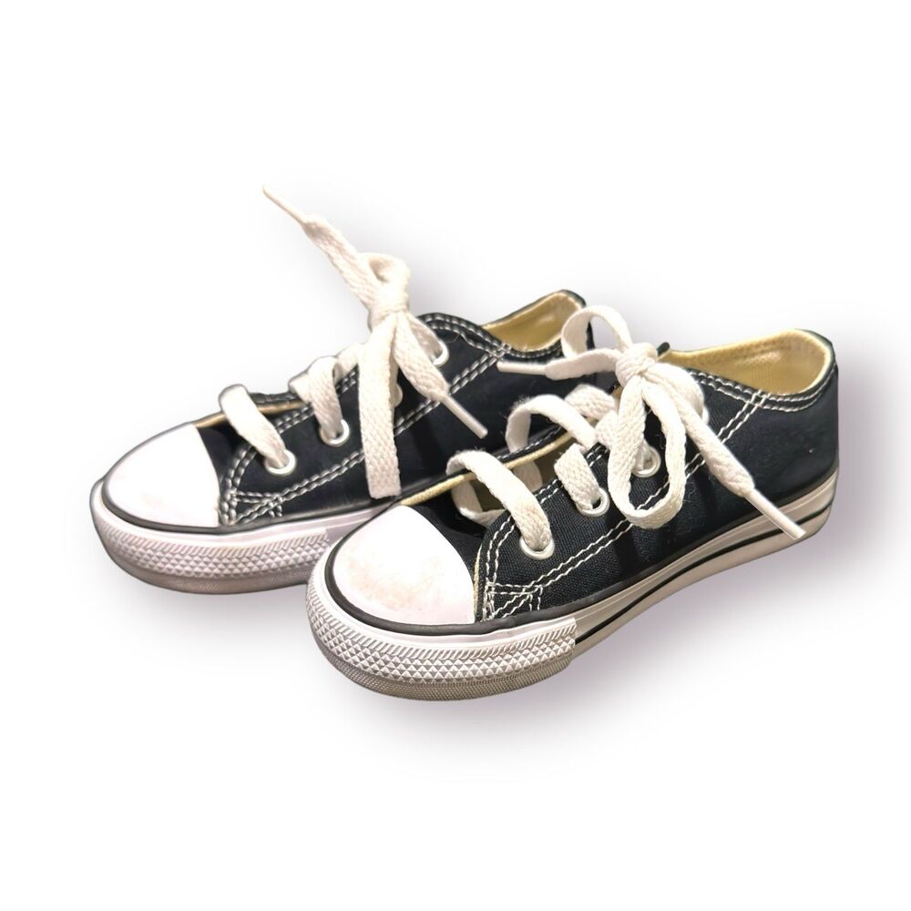 Converse‎ All Star Shoes Toddler Kids Low Top Classic Sneakers Black Size 7